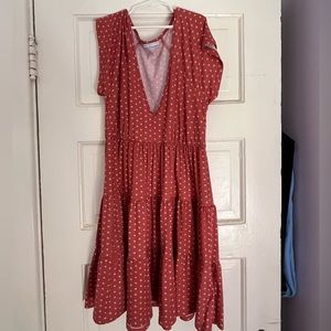 Pink Floral Cotton Urban Outfitters Dress